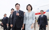 이 대통령 서울공항 도착…3박 5일 프랑스 순방 종료
