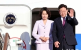 이 대통령, 뉴욕 도착…유엔총회서 한반도 평화 기조연설