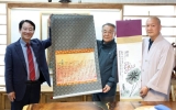 손용근 강진 향우, 무위사에 한·일 서예 작품 2점 기증