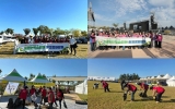 나주 농업인학습단체, 영산강축제 환경정화 봉사 ‘구슬땀’