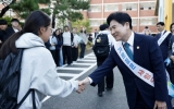 김대중 전남광주특별시교육감, 신가중 학생들과 소통 간담회
